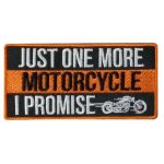 Hot Leathers Just One More Motorcycle 4″ X 2″ Embroidered Patch PPW1116