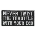 Hot Leathers Never Twist 4″ X 2″ Embroidered Patch PPW1123