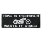 Hot Leathers Time Is Precious 4″ X 2″ Embroidered Patch PPW1144
