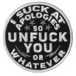 Hot Leathers Unfuck You 3″ X 3″ Embroidered Patch PPW1149