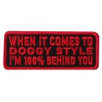 Hot Leathers Doggie Style 4″ X 1.5″ Embroidered Patch PPW1165