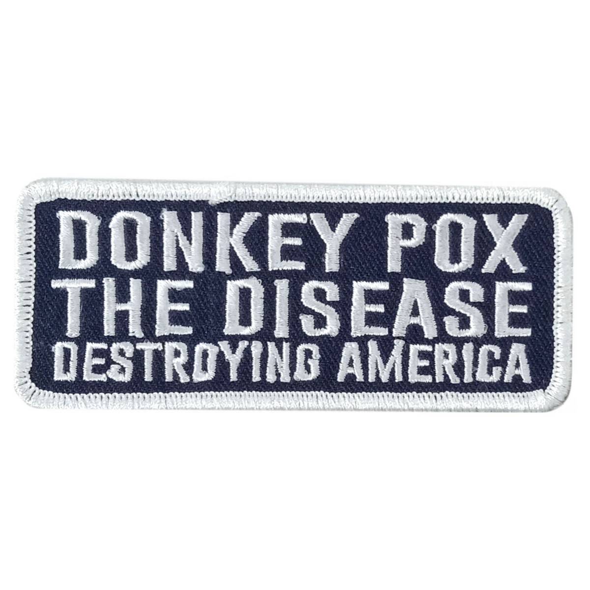 Hot Leathers Donky Pox 4″ X 1.5″ Embroidered Patch PPW1166