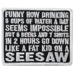 Hot Leathers Funny How Drinking 3.5″ X 2.9 Embroidered Patch PPW1172
