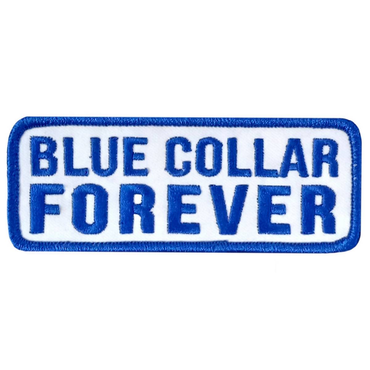 Hot Leathers Blue Collar 4″ X 1.5″ Embroidered Patch PPW1218
