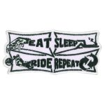 Hot Leathers Eat Sleep Embroidered Patch Ppw1227 PPW1227