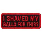 Hot Leathers I Shaved 4″ X 1.5″ Embroidered Patch PPW1237
