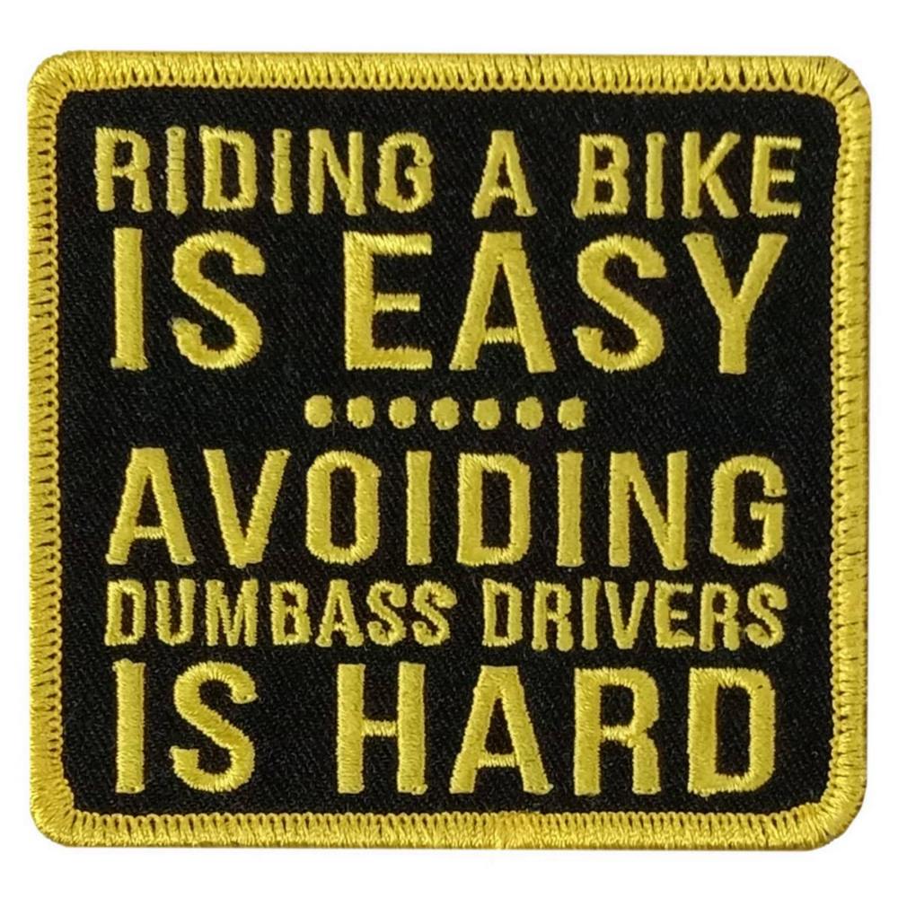 Hot Leathers Riding A Bike 3″ X 2.8″ Embroidered Patch PPW1254