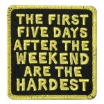 Hot Leathers The First 2.5 X 2.67 Embroidered Patch PPW1260