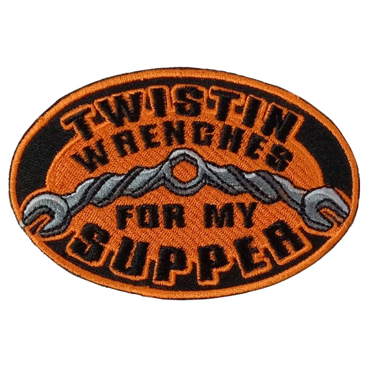 Hot Leathers Twistin Wrenches 4″ X 2.5″ Embroidered Patch PPW1262