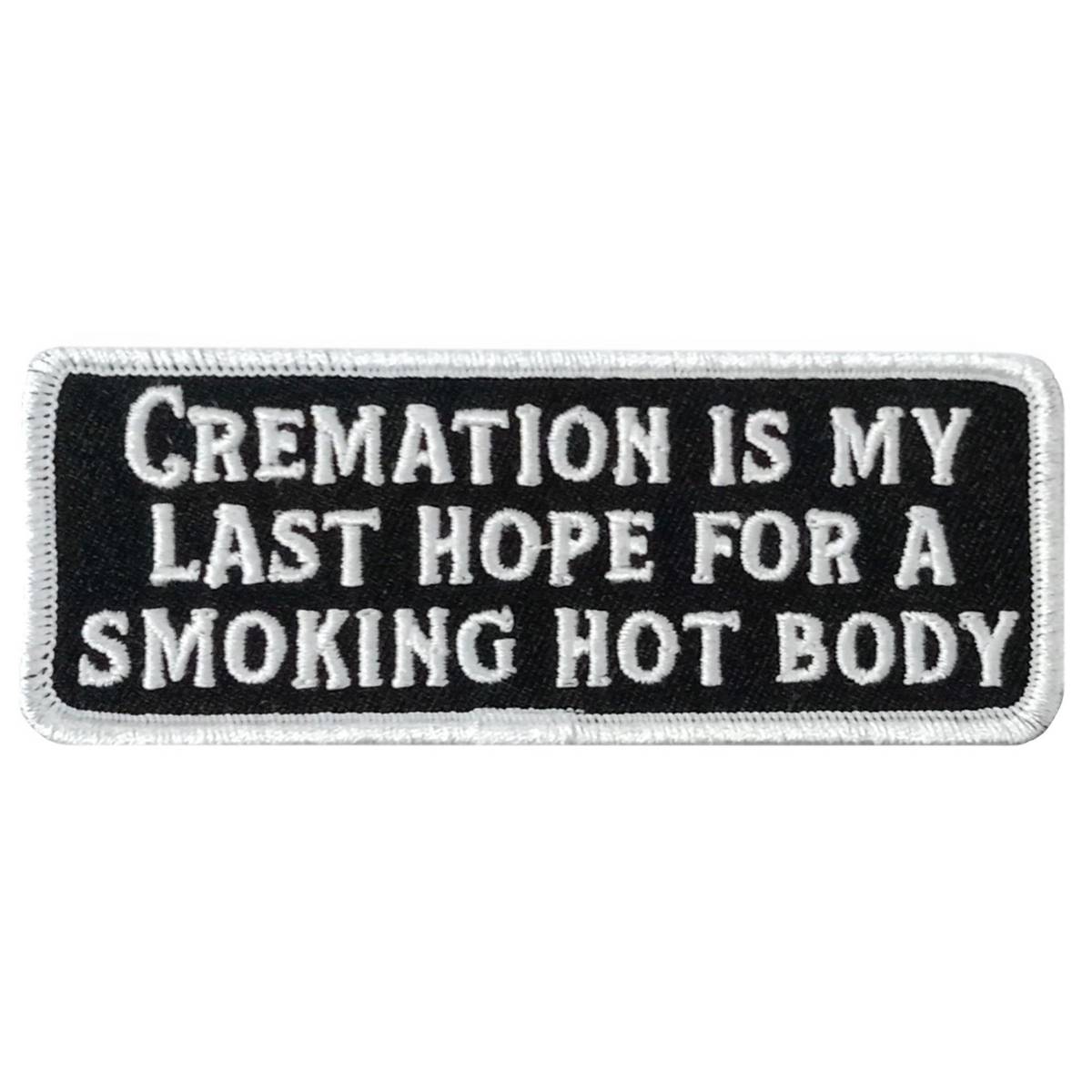 Hot Leathers Cremation 4 X 1.5″ Embroidered Patch PPW1270