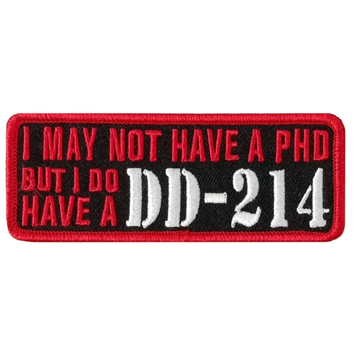 Hot Leathers Dd214 4 X 1.5″ Embroidered Patch PPW1271