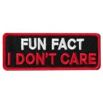 Hot Leathers Fun Fact 4 X 1.5″ Embroidered Patch PPW1276