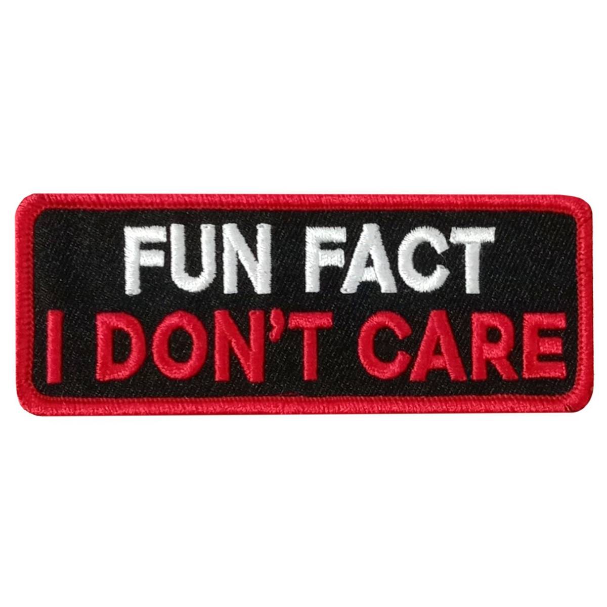 Hot Leathers Fun Fact 4 X 1.5″ Embroidered Patch PPW1276