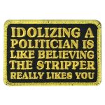Hot Leathers Politician Stripper 3.5 X 2.3″ Embroidered Patch PPW1293