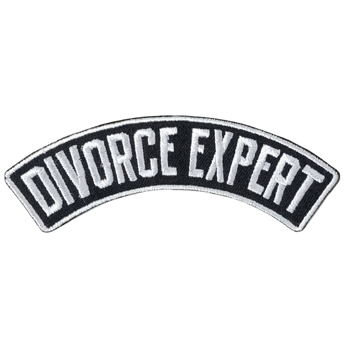 Hot Leathers Rocker Divorce Exprt Top 4 X 1.3″ Embroidered Patch PPW1294