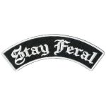 Hot Leathers Rocker Stay Feral Top 4 X 1.3″ Embroidered Patch PPW1296
