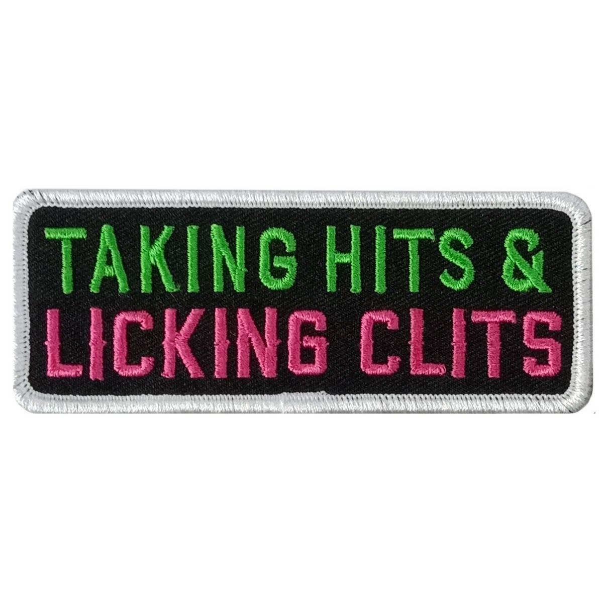 Hot Leathers Taking Hits 4 X 1.5″ Embroidered Patch PPW1299