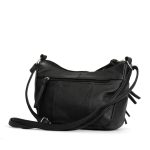 Hot Leathers Black Leather Purse with Two Zipper Pockets PUA1060 - Image 5