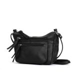 Hot Leathers Black Leather Purse with Two Zipper Pockets PUA1060 - Image 9