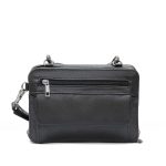Hot Leathers PUA1175 Black Leather Small Concealment Crossbody Purse