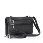 Hot Leathers PUA1175 Black Leather Small Concealment Crossbody Purse - Image 6