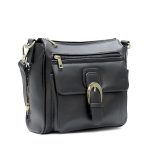 Hot Leathers PUA1176 Black Vegan Leather Concealed Carry Purse with Ambidextrous Design - Image 2