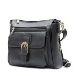 Hot Leathers PUA1176 Black Vegan Leather Concealed Carry Purse with Ambidextrous Design - Image 8