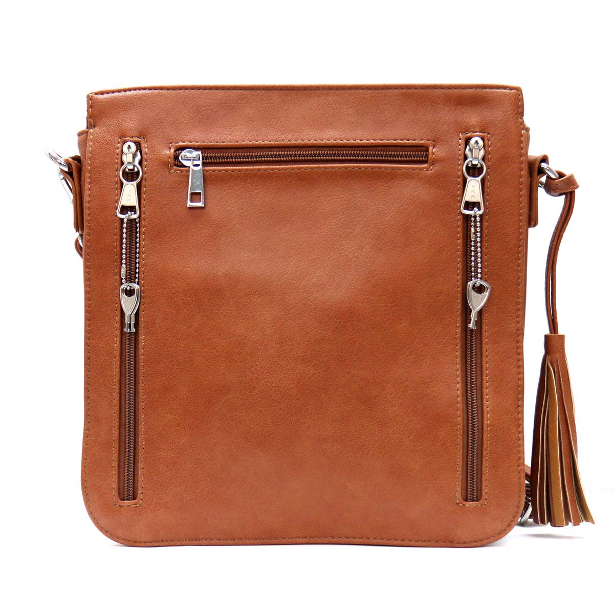 Hot Leathers PUA1178 Women’s Brown Hand-Crafted Laced Concealment Purse