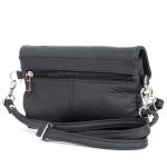 Hot Leathers Black Crossbody Organizer Leather Purse PUA1182 - Image 4