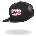 Hot Leathers PWA1004 Official Providence Cycle Worx Red Patch Snapback Hat - Image 2