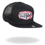 Hot Leathers PWA1004 Official Providence Cycle Worx Red Patch Snapback Hat - Image 5
