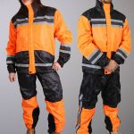 Hot Leathers RGU1004 Orange and Black Unisex Waterproof Rain Suit - Image 2