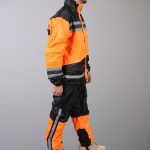 Hot Leathers RGU1004 Orange and Black Unisex Waterproof Rain Suit - Image 3