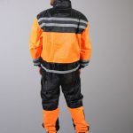 Hot Leathers RGU1004 Orange and Black Unisex Waterproof Rain Suit - Image 5
