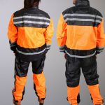 Hot Leathers RGU1004 Orange and Black Unisex Waterproof Rain Suit - Image 6