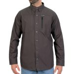 Hot Leathers RSM1001 Men’s Black Performance Long Sleeve Riding Shirt