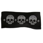 Hot Leathers RWC1002 Original Skulls Bling Headwrap