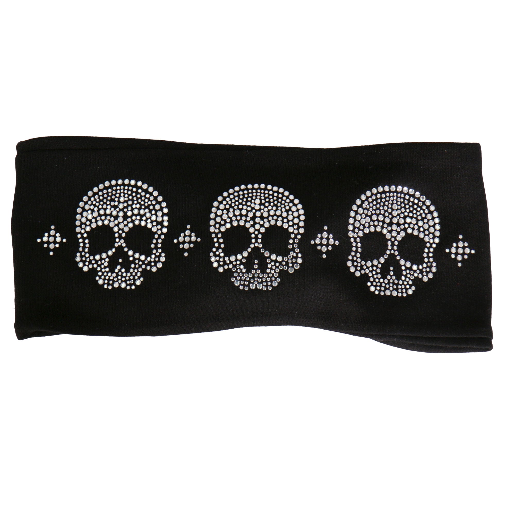 Hot Leathers RWC1002 Original Skulls Bling Headwrap