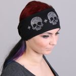 Hot Leathers RWC1002 Original Skulls Bling Headwrap - Image 2