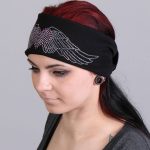 Hot Leathers RWC1003 Original Heart with Wings Bling Headwrap - Image 4