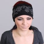 Hot Leathers RWC1005 Original Flowers Bling Headwrap - Image 3