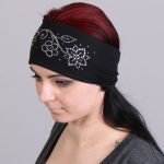 Hot Leathers RWC1005 Original Flowers Bling Headwrap - Image 4