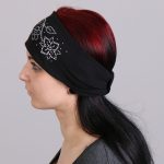 Hot Leathers RWC1005 Original Flowers Bling Headwrap - Image 5