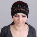Hot Leathers RWC1007 Original Flames Bling Headwrap - Image 4
