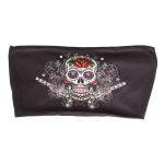 Hot Leathers Sugar Skull Guns EZ Band RWD1003