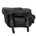 Hot Leathers SDA1005 Extra Large Saddlebags with Concealed Carry Pocket and Reflective Piping 20X11X7