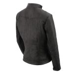 Milwaukee Leather SFL2801 Women’s Racer Black Stand Up Collar Motorcycle Fashion Leather Jacket - Image 5
