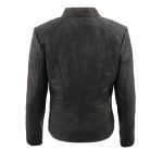 Milwaukee Leather SFL2806 Women’s Quilted Black Mandarin Scuba Collar Fashion Casual Leather Jacket - Image 2