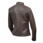 Milwaukee Leather Vintage SFL2811 Women’s Brown Zipper Front Motorcycle Casual Fashion Leather Jacket - Image 7