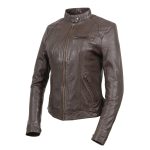 Milwaukee Leather Vintage SFL2811 Women’s Brown Zipper Front Motorcycle Casual Fashion Leather Jacket - Image 4